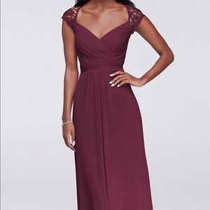 Wine Bridesmaids Dress